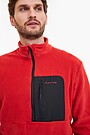 Half zip long sleeve sweatshirt 3 | RED | Audimas