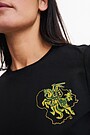 Short sleeves cotton T-shirt Lithuania's Vytis 2 | BLACK | Audimas