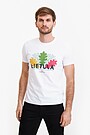 Short sleeves cotton T-shirt The Tricolour Oak 1 | WHITE | Audimas