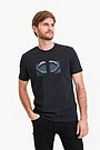 Short sleeve printed T-shirt 1 | BLACK | Audimas