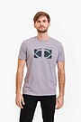 Short sleeve printed T-shirt 1 | GREY | Audimas