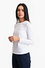 Essential long sleeve top 1 | WHITE | Audimas