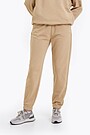 Organic cotton French terry sweatpants 3 | BROWN | Audimas