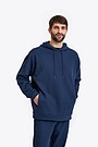 Organic cotton French terry hoodie 1 | BLUE | Audimas