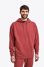 Organic cotton French terry hoodie 1 | RED | Audimas