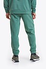 Organic cotton French terry sweatpants 3 | GREEN | Audimas