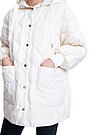Oversized quilted jacket 4 | WHITE | Audimas