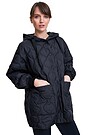 Oversized quilted jacket 3 | BLACK | Audimas