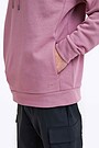 Organic cotton French terry hoodie 3 | PINK | Audimas