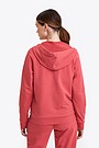 Organic cotton full-zip hoodie 2 | RED | Audimas