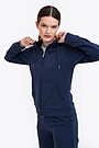 Organic cotton full-zip hoodie 1 | BLUE | Audimas
