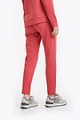 Organic cotton fitted sweatpants 4 | RED | Audimas