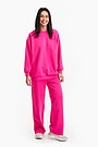 Wide leg terry sweatpants 1 | PINK | Audimas