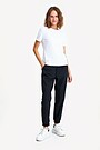 Stretch fabric relaxed fit pants 1 | BLACK | Audimas