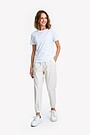 Stretch fabric relaxed fit pants 1 | Cream | Audimas