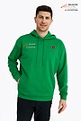 Organic cotton hoodie "I rowed the Atlantic" 1 | GREEN | Audimas