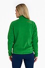 Zip-through sweatshirt "I rowed the Atlantic" 3 | GREEN | Audimas