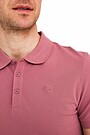 Organic cotton polo t-shirt 3 | PINK | Audimas