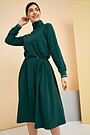 Stretch fabric loose fit dress 2 | GREEN | Audimas