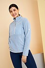 Long sleeve half-zip sweatshirt 1 | BLUE | Audimas