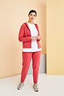 Organic cotton full-zip hoodie 5 | RED | Audimas