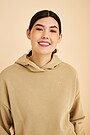 Organic cotton French terry hoodie 2 | BROWN | Audimas