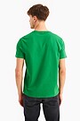 Printed cotton T-shirt 2 | GREEN | Audimas