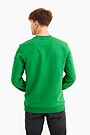 Printed terry crewneck sweatshirt 3 | GREEN | Audimas