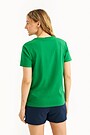 Printed cotton T-shirt 2 | GREEN | Audimas