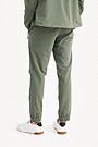 Stretchy woven slim trackpants 3 | GREEN | Audimas