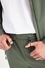 Stretchy woven slim trackpants 4 | GREEN | Audimas