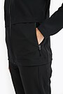 Stretchy woven full-zip track jacket 3 | BLACK | Audimas