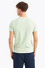 Organic cotton short sleeve T-shirt 2 | CELADON GREEN | Audimas