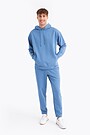 Organic cotton French terry sweatpants 1 | BLUE | Audimas