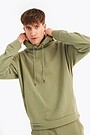 Organic cotton French terry hoodie 1 | GREEN | Audimas