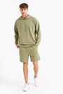 Organic cotton French terry hoodie 4 | GREEN | Audimas