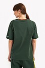 Organic cotton retro style T-shirt 2 | GREEN | Audimas