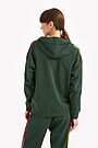Organic cotton retro style hoodie 3 | GREEN | Audimas