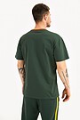 Organic cotton retro style T-shirt 2 | GREEN | Audimas