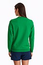 Printed terry crewneck sweatshirt 2 | GREEN | Audimas