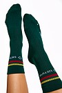 Long cotton fiber socks 1 | GREEN | Audimas