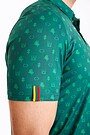 National Collection Printed Polo T-shirt 4 | GREEN | Audimas