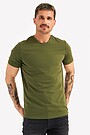 Organic cotton short sleeve T-shirt 1 | CHAKI | Audimas