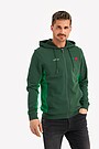Organic cotton full-zip hoodie 1 | GREEN | Audimas