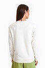 Retro style sweatshirt 3 | Cream | Audimas