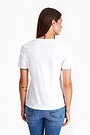 Short sleeves cotton T-shirt Stronger together 2 | WHITE | Audimas