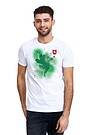 Short sleeves cotton T-shirt Stronger together 1 | WHITE | Audimas