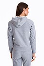 Organic cotton full-zip hoodie 2 | GREY/MELANGE | Audimas
