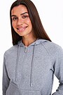 Organic cotton full-zip hoodie 3 | GREY/MELANGE | Audimas