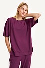 Loose fit modal T-shirt 1 | BORDO | Audimas